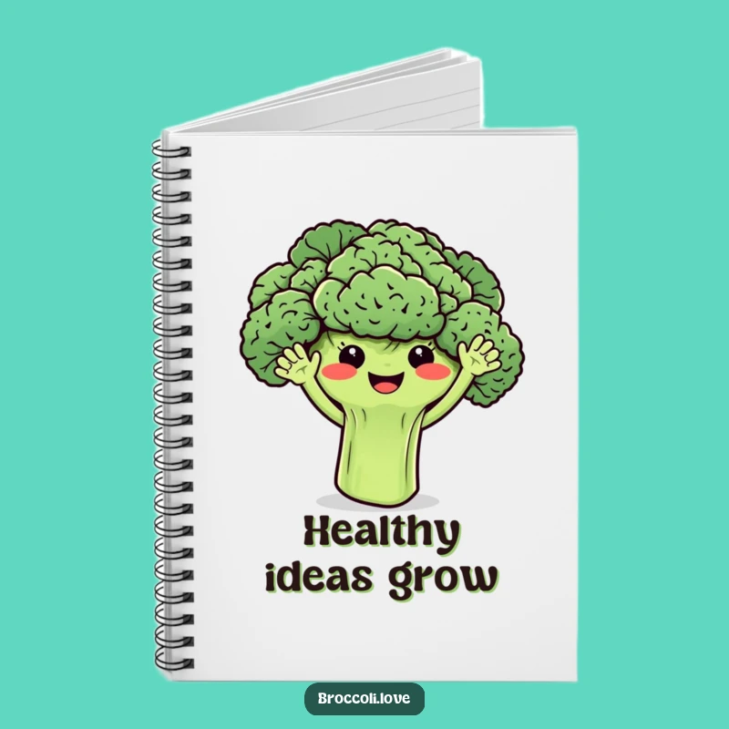 Funny Broccoli's Happy Notes Notebook: Jot Down Ideas with Veggie Cheer